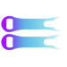 Purple to Blue to White Gradient  V-Rod® Opener 