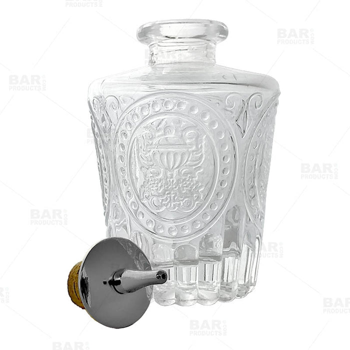 BarConic® Antique Bitters Bottle w/ Stainless Steel Dasher Cork - 4 oz