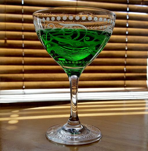 Vintage Cocktail Coupe style Glass 