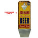 CUSTOMIZABLE Wall Mounted Wood Plaque Bottle Opener & Cap Catcher - Vintage Ice Cold Beer