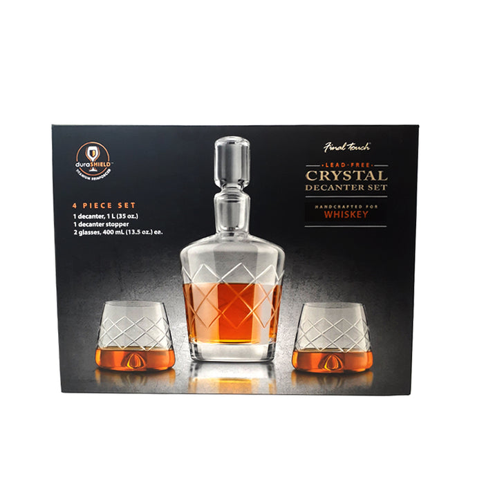Crystal Whiskey Decanter Set