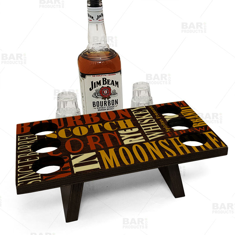 Whiskey Caddy - Word Collage Design