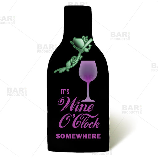 Wine Bottle Cooler with Strap - Wine O' Clock