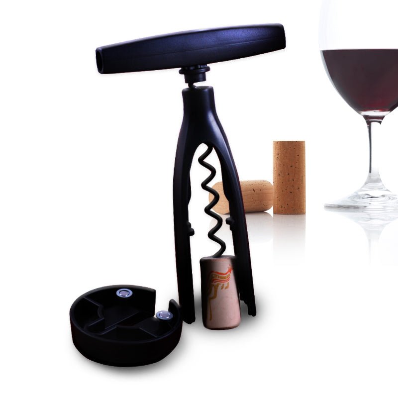 Corkscrew with Foil Cutter/Stand Black — Bar Products
