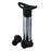 Wine Pump with Stoppers - Black and Stainless Steel