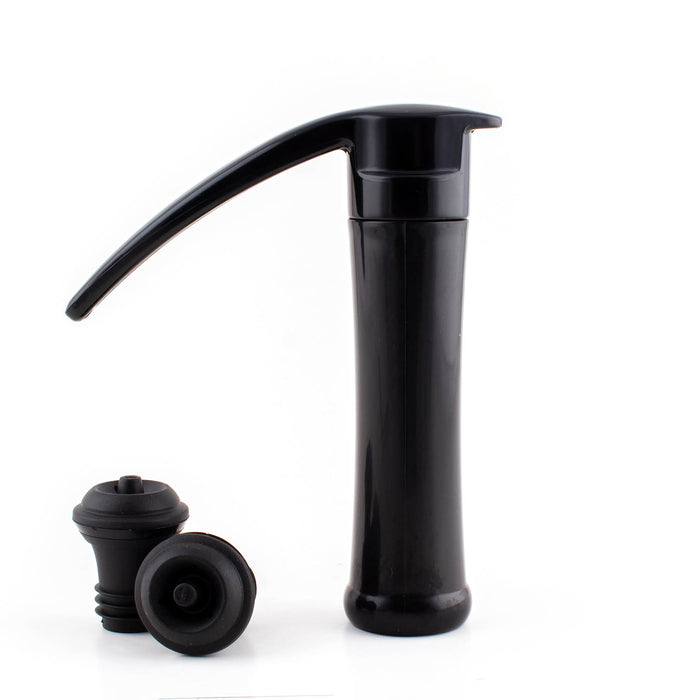 Handled Wine Pump w/ Stoppers (Color Options)