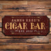  CUSTOMIZABLE Wood Plaque Sign - CIGAR BAR - Color Options