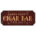  CUSTOMIZABLE Wood Plaque Sign - CIGAR BAR - Color Options