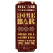 CUSTOMIZABLE Wood Plaque Sign - HOME BAR - Color Options