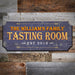 CUSTOMIZABLE Wood Plaque Sign - TASTING ROOM - Color Options