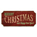 Wood Christmas Sign - Red Vintage Merry Christmas