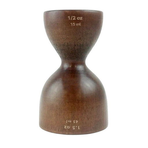 Wooden Double Jigger - .5 by 1.5 ounces