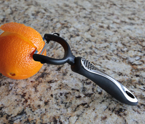 A Bar Above Professional Quality Citrus Peeler - Fruit Peeler for Oranges &  Lemons - Premium Stainless Steel Bar Tool - Garnish Citrus Zester 