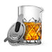 Final Touch® Diamond Pattern Mixing Pitcher & Strainer