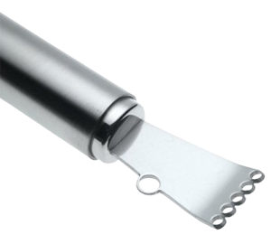 BarConic Stainless Steel Y Peeler with Black Grip Band