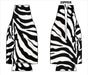 Zipper Style Bottle Coozie -Zebra