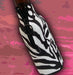 Zipper Style Bottle Coozie -Zebra