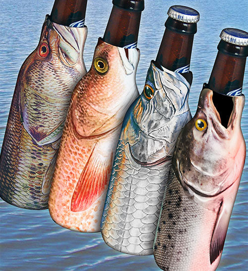 Bottle Coolers - Zipper Style - Fish Series — Bar Products